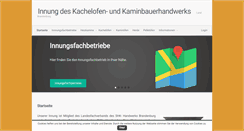 Desktop Screenshot of ofenbau-innung.info