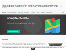 Tablet Screenshot of ofenbau-innung.info